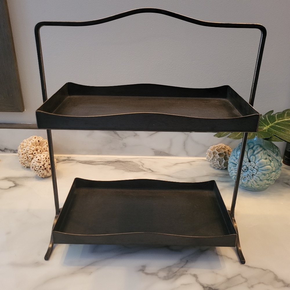 Bronze Tiered Tray